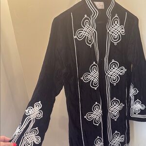 Miss June 💥 Paris. Black Embroidered Women's Jacket